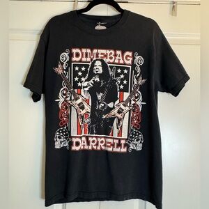VNTG Y2K Dimebag Darrell Pantera Guitar T Shirt Black RARE First of a Kind Tag M